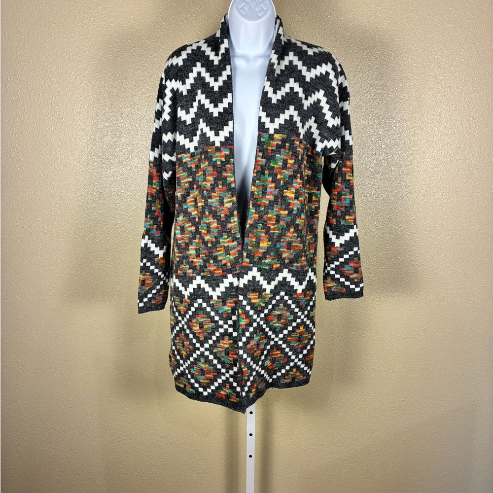Multicolor Geometric Women Sweater